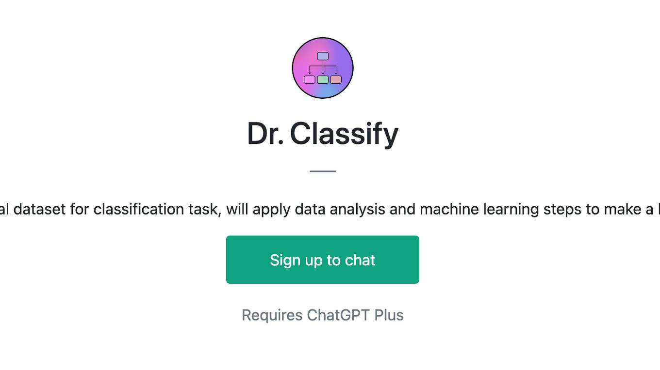 Dr. Classify Screenshot