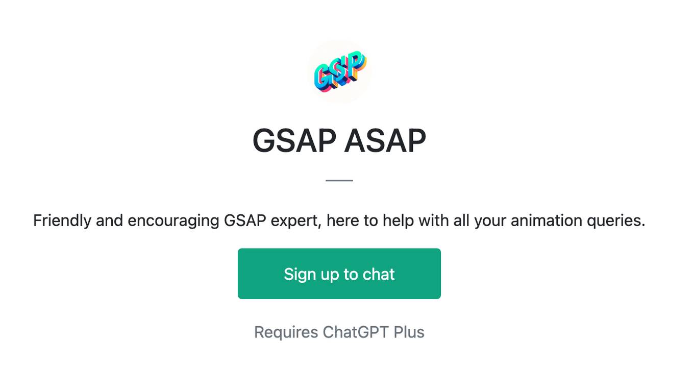 GSAP ASAP Screenshot