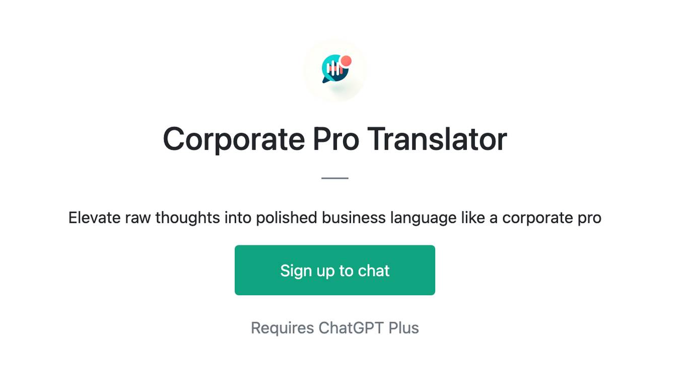 Corporate Pro Translator Screenshot