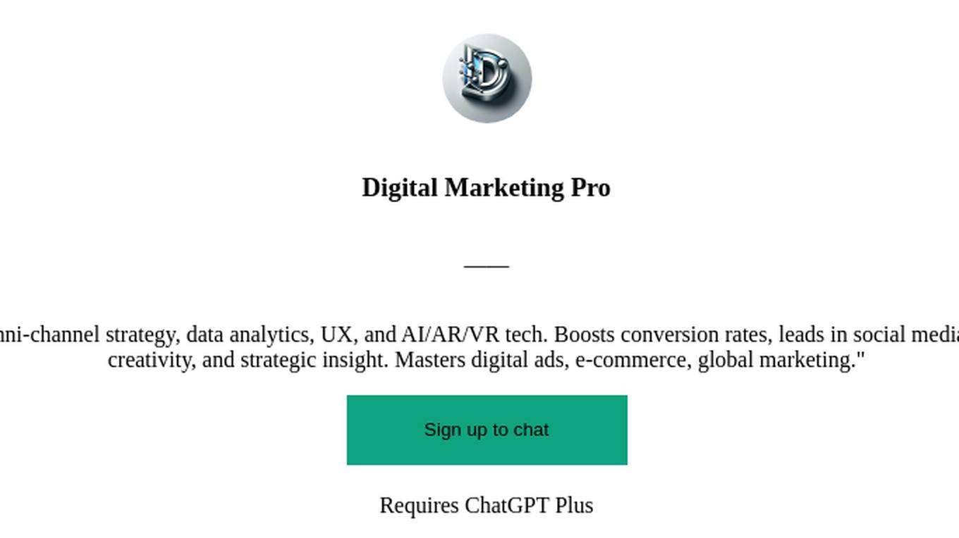 Digital Marketing Pro Screenshot