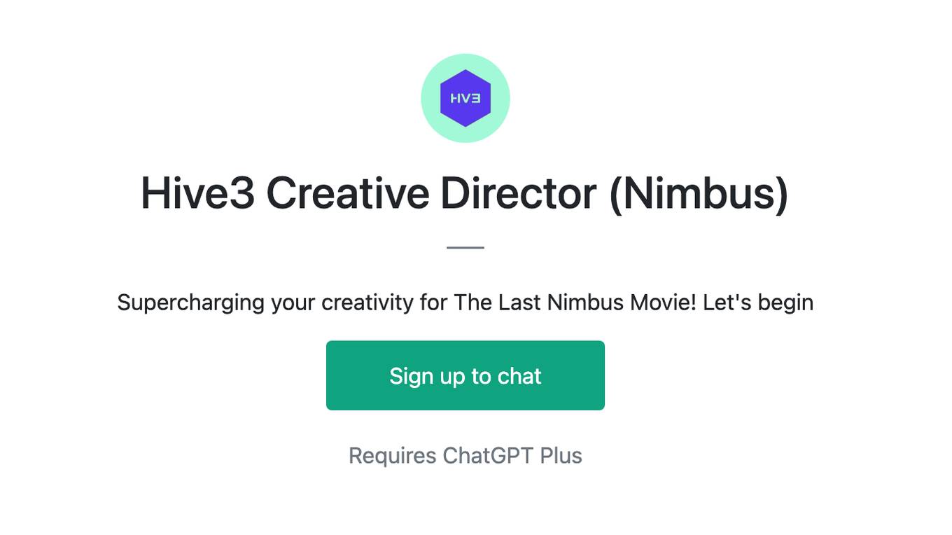 Hive3 Creative Director (Nimbus) Screenshot