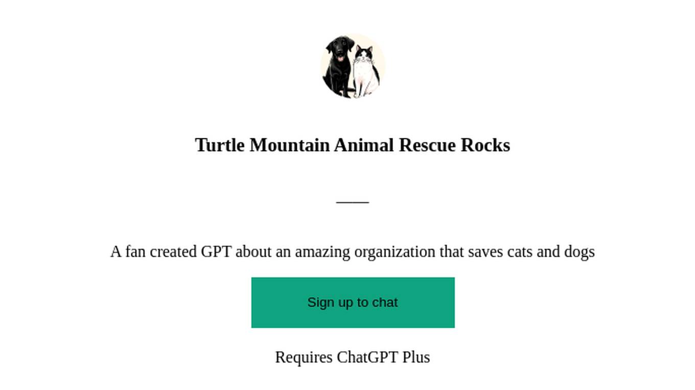 Turtle Mountain Animal Rescue Rocks Screenshot