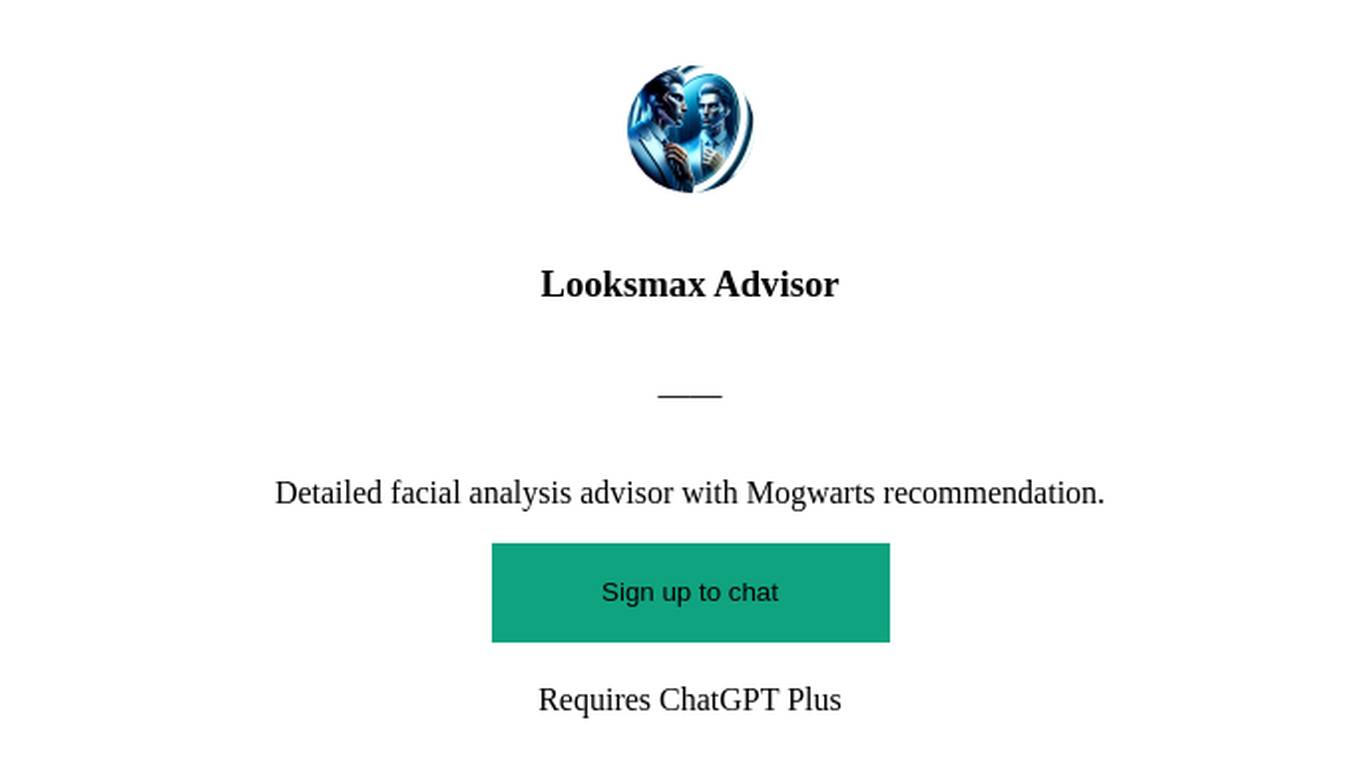 Looksmax Advisor Screenshot