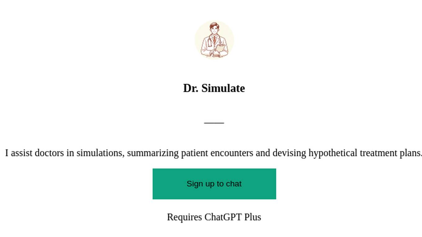 Dr. Simulate Screenshot