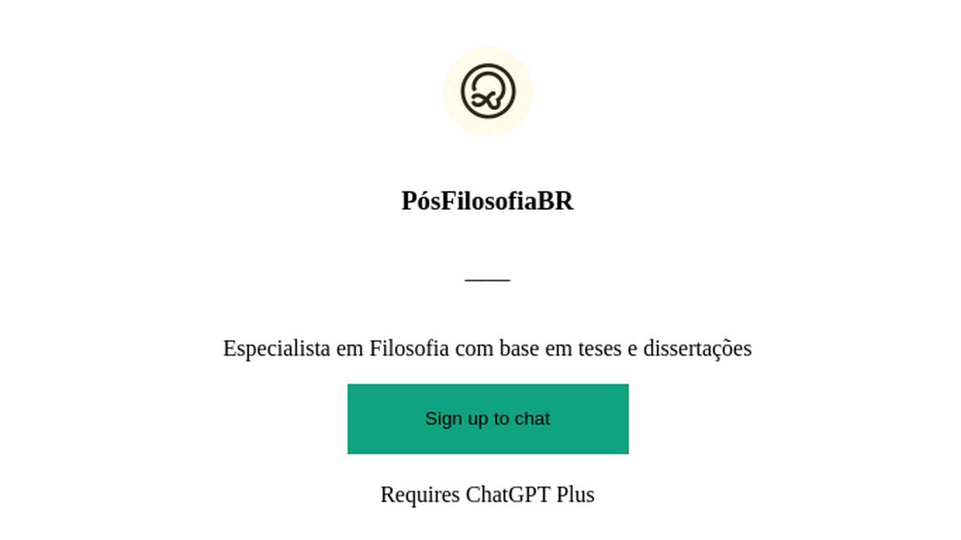 PósFilosofiaBR Screenshot