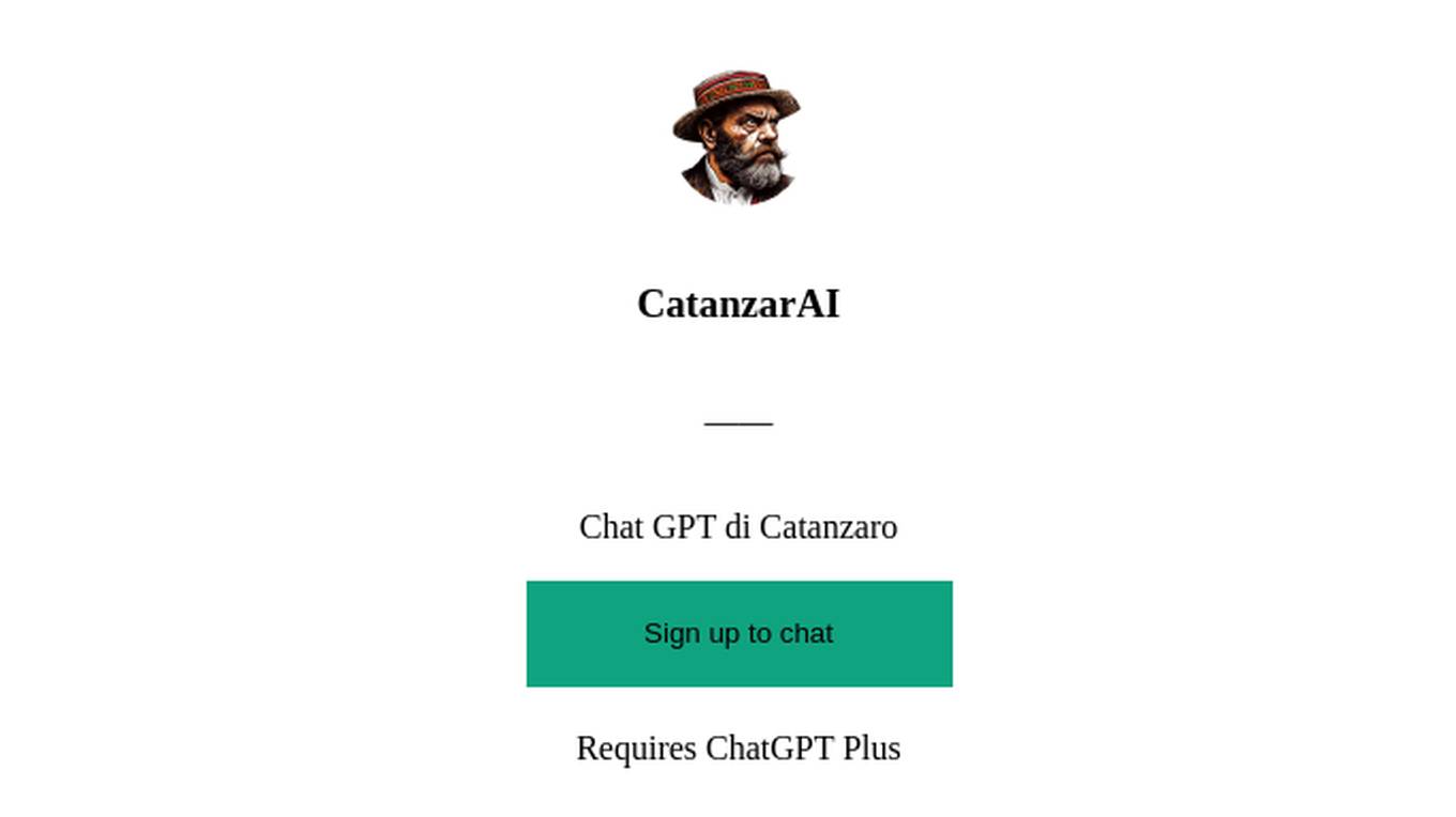 CatanzarAI Screenshot