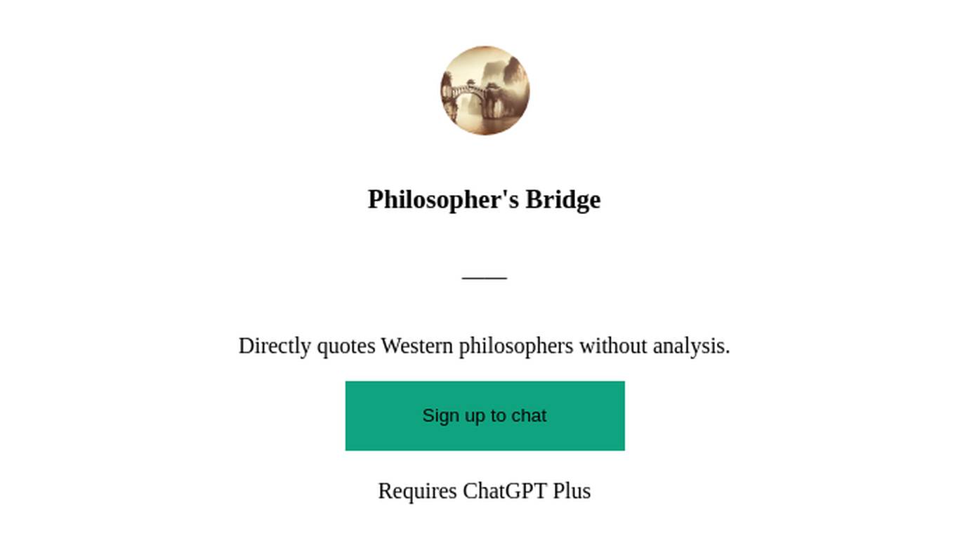 Philosopher's Bridge Screenshot