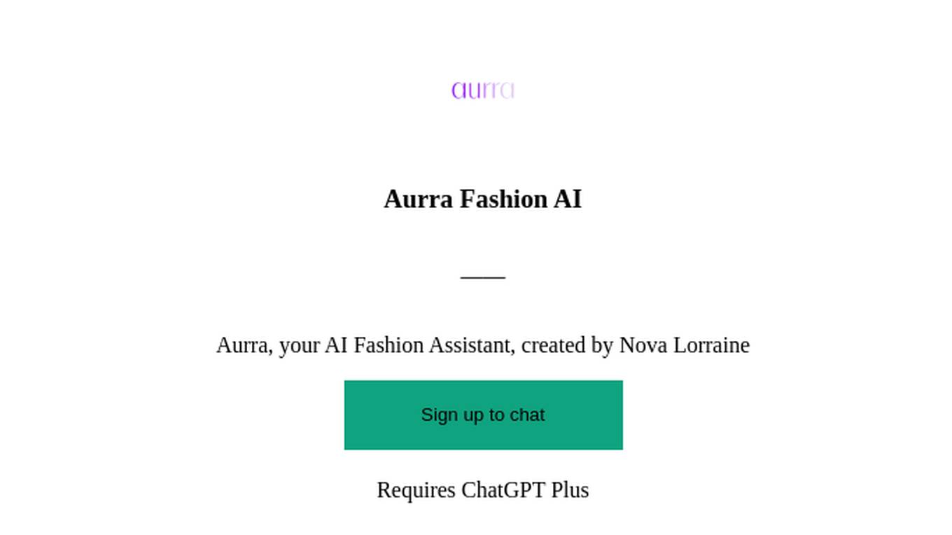 Aurra Fashion AI Screenshot