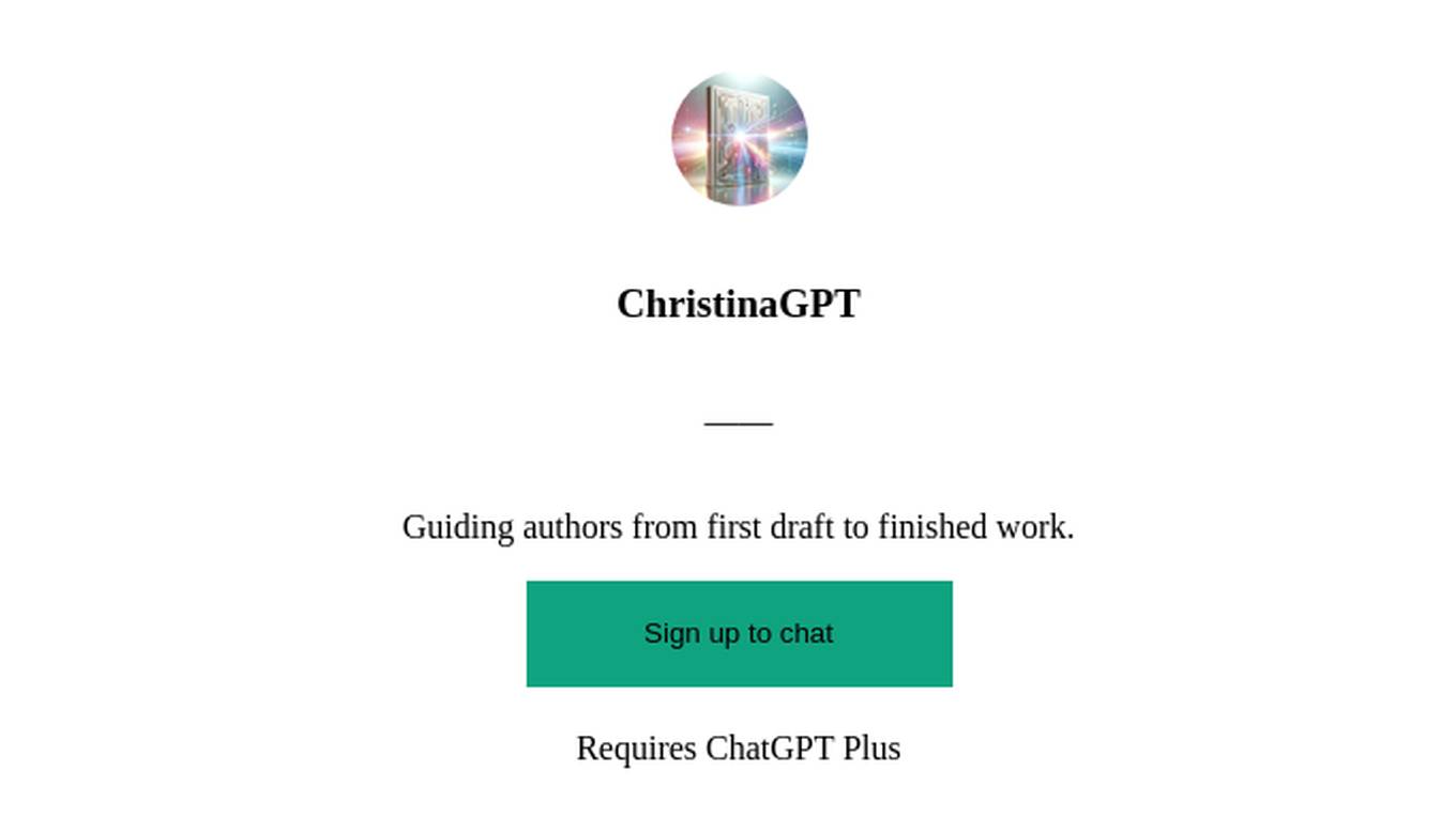 ChristinaGPT Screenshot