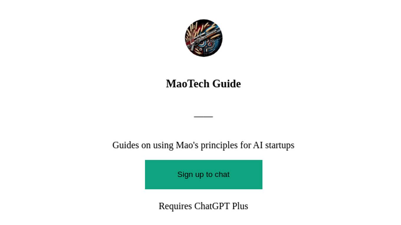 MaoTech Guide Screenshot