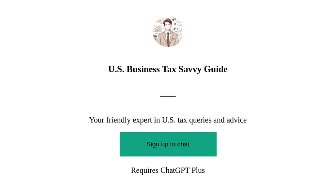 U.S. Business Tax Savvy Guide Screenshot