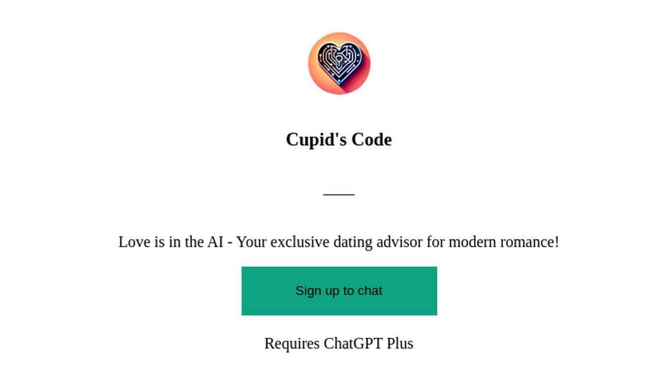 Cupid's Code Screenshot