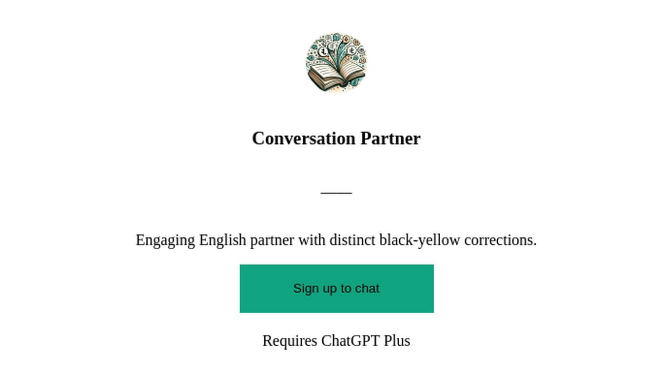 Conversation Partner Screenshot