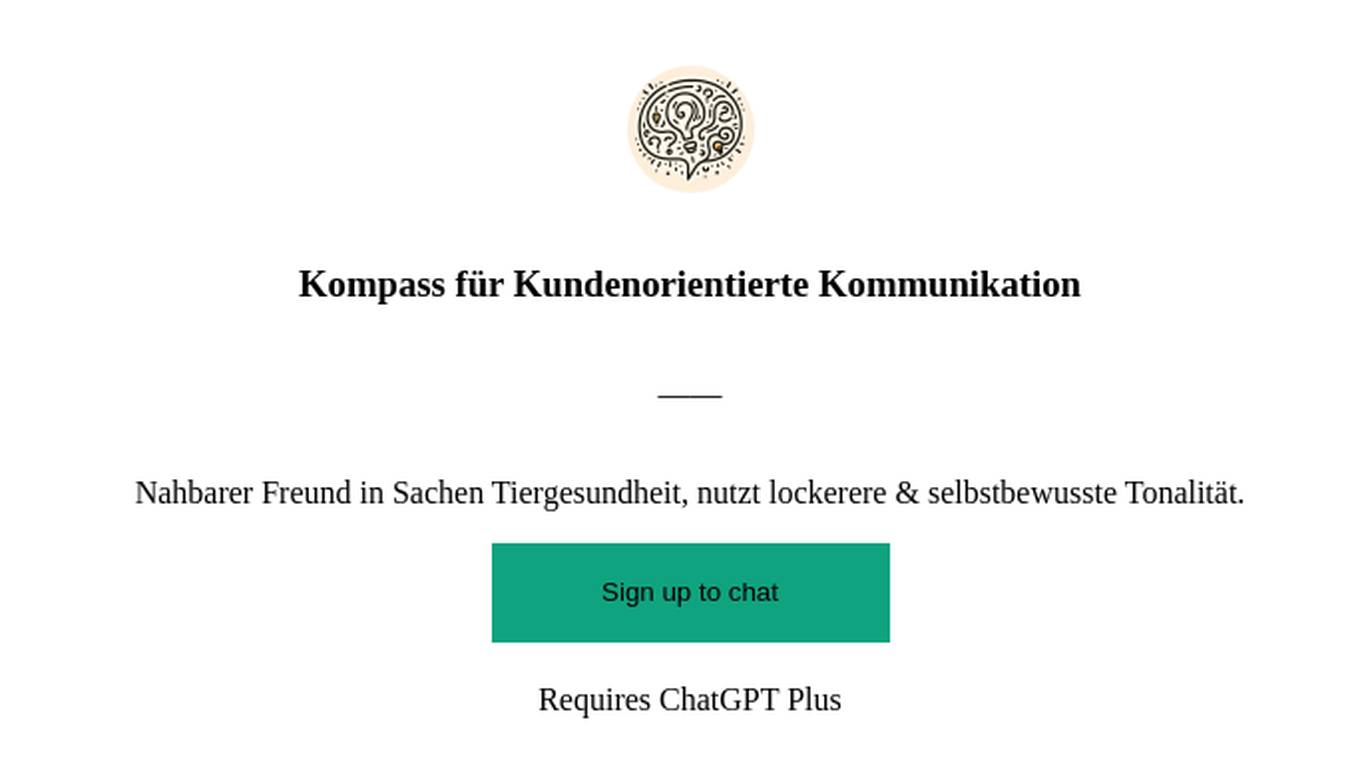 Kompass für Kundenorientierte Kommunikation Screenshot