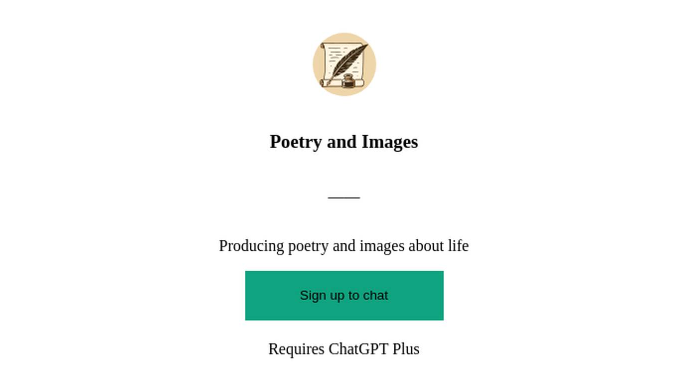 Poetry and Images Screenshot