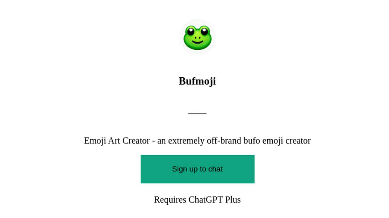 Bufmoji Screenshot