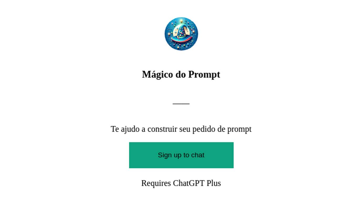 Mágico do Prompt Screenshot