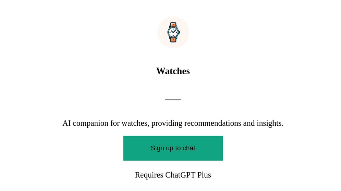 Watches Screenshot