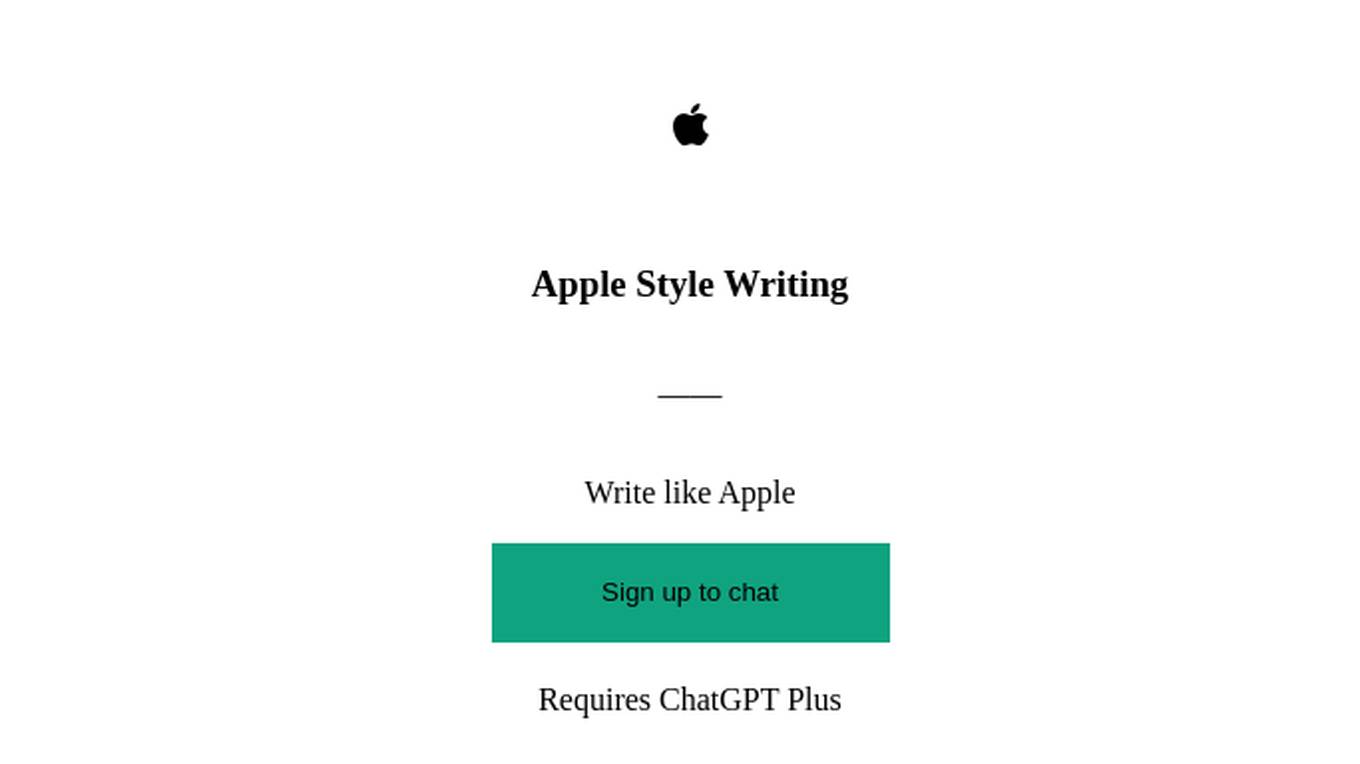 Apple Style Writing Screenshot