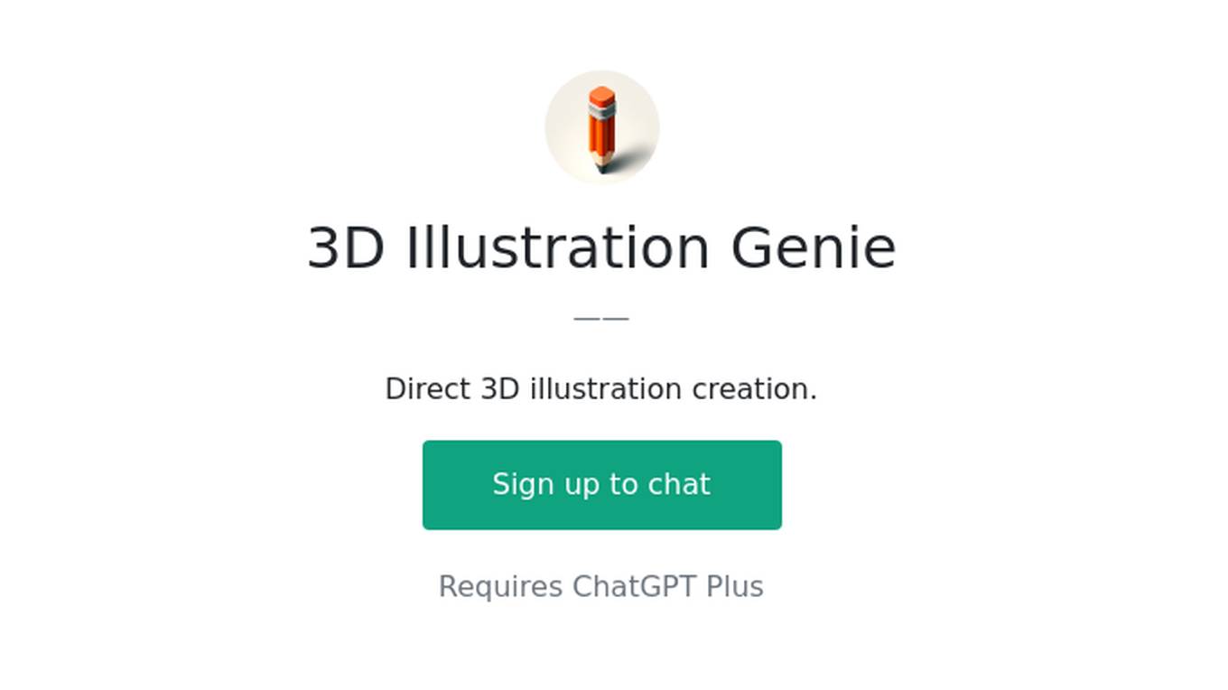 3D Illustration Genie Screenshot